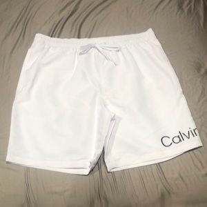 Calvin Klein Bathing Suit (Color - White) (Size - Large